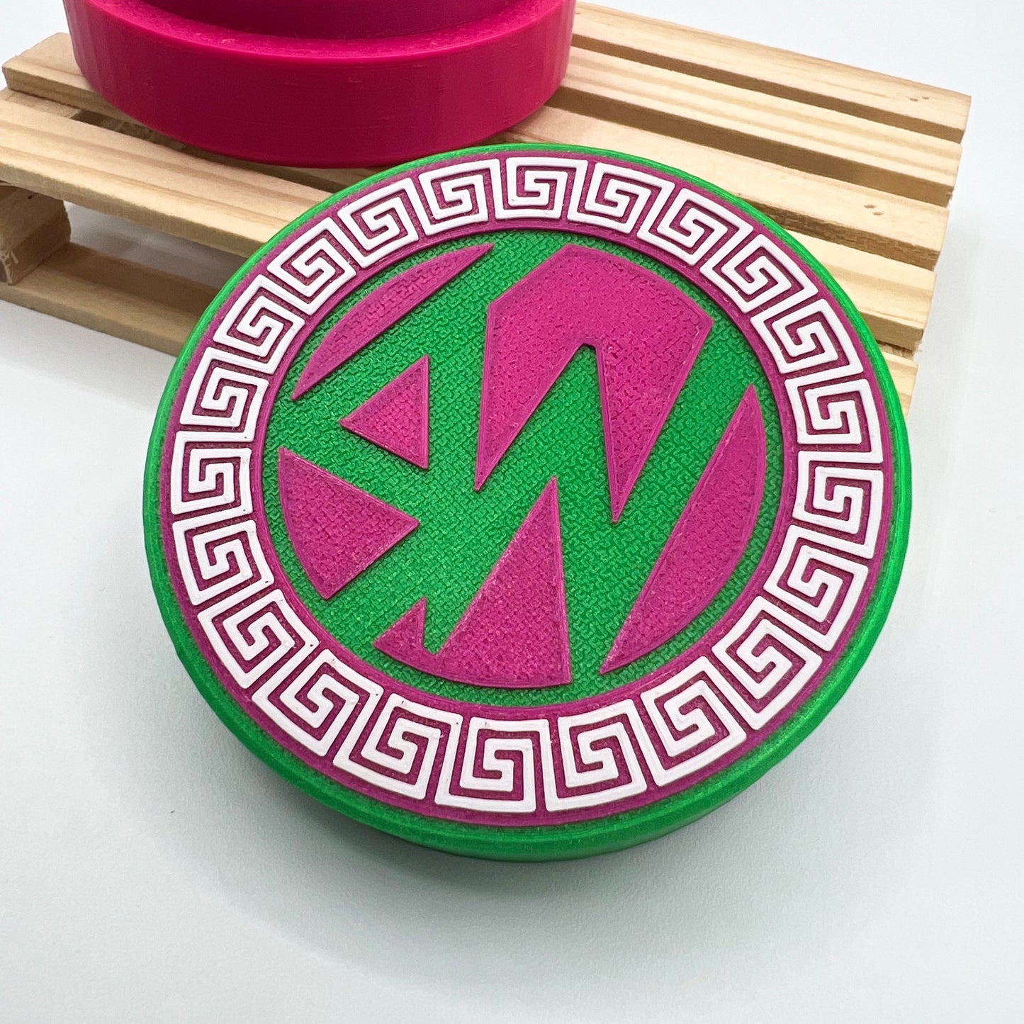 SW Grinder L verde/rosa - Shikworks