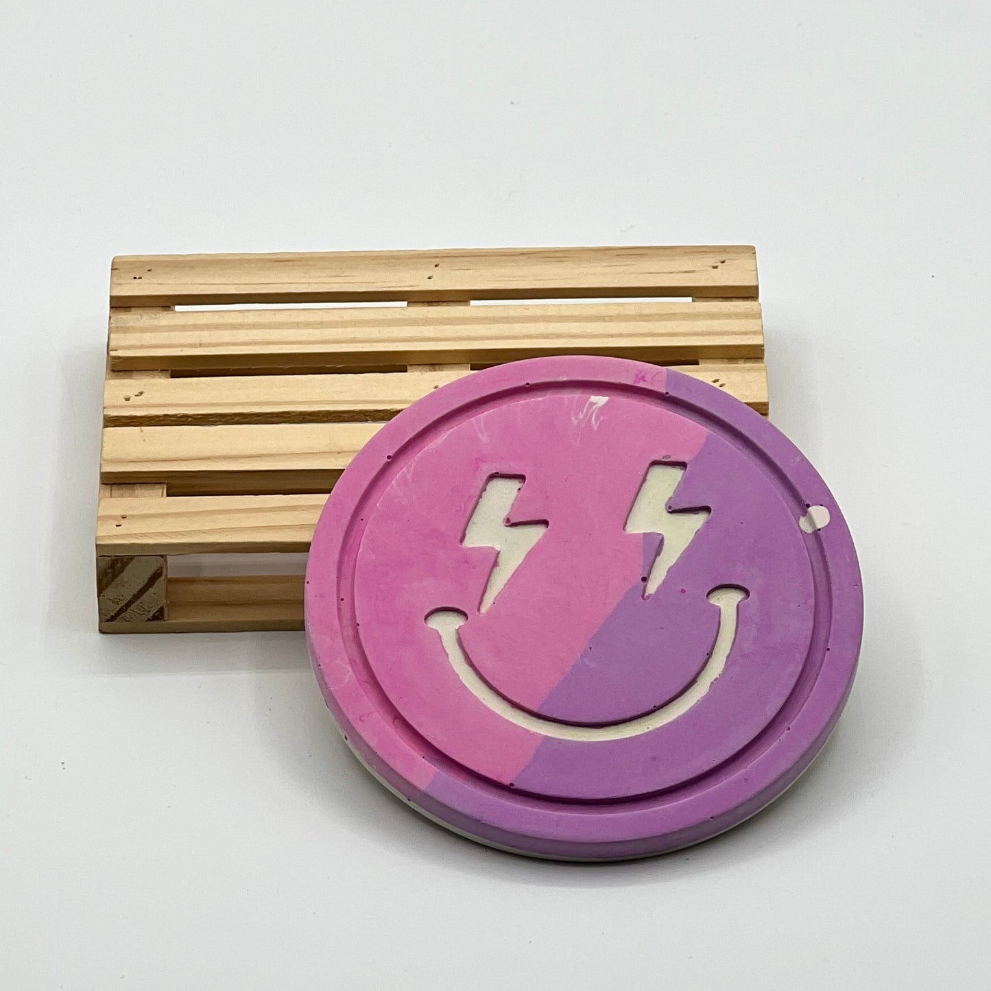 Posavasos rayos rosa/morado