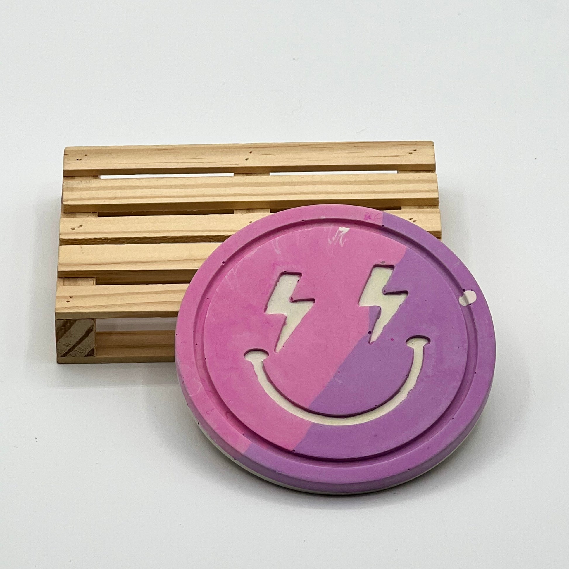 Posavasos rayos rosa/morado - Shikworks