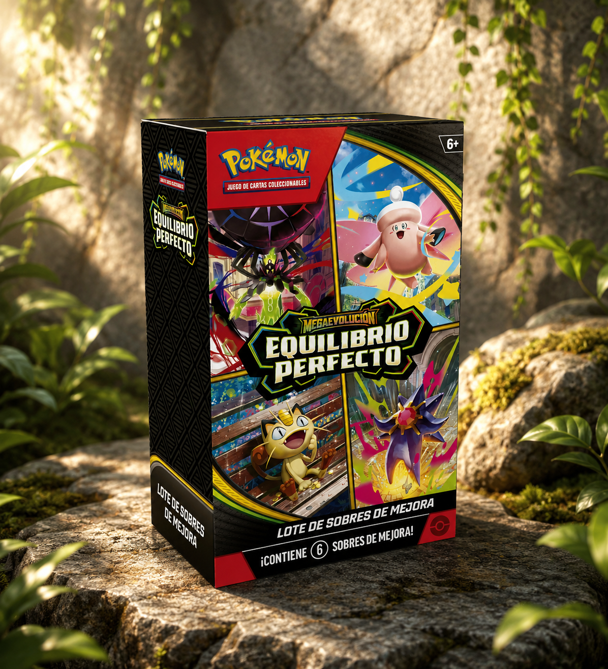 Lote de Sobres Pokémon Megaevolución: Equilibrio Perfecto (6 Sobres)