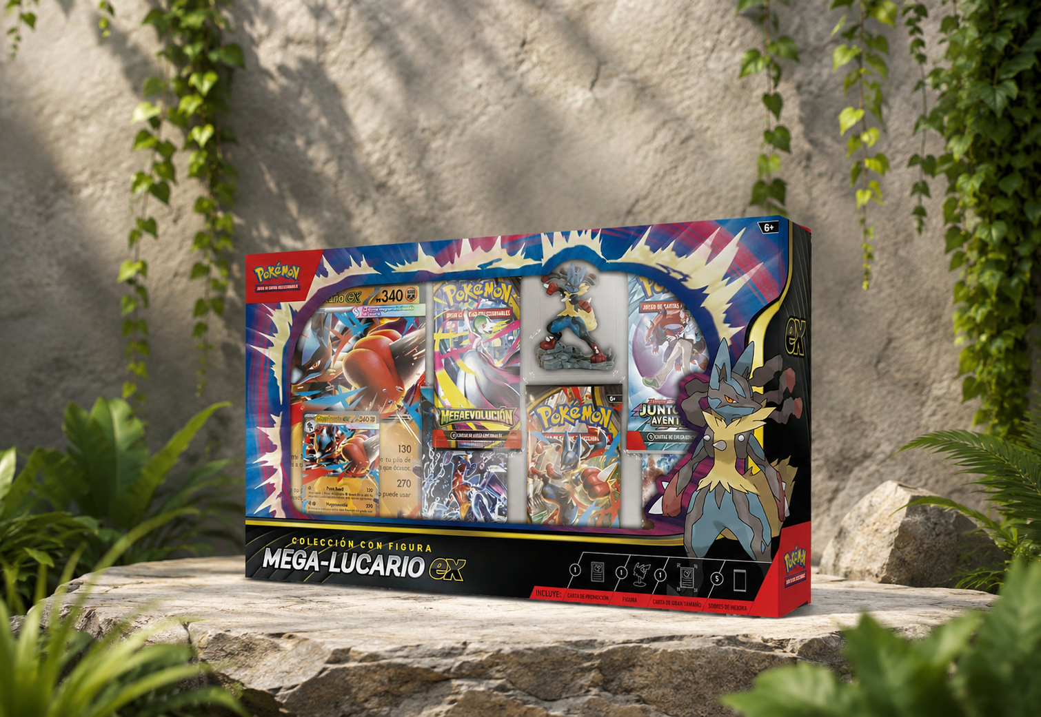 Colección con Figura Mega Lucario ex