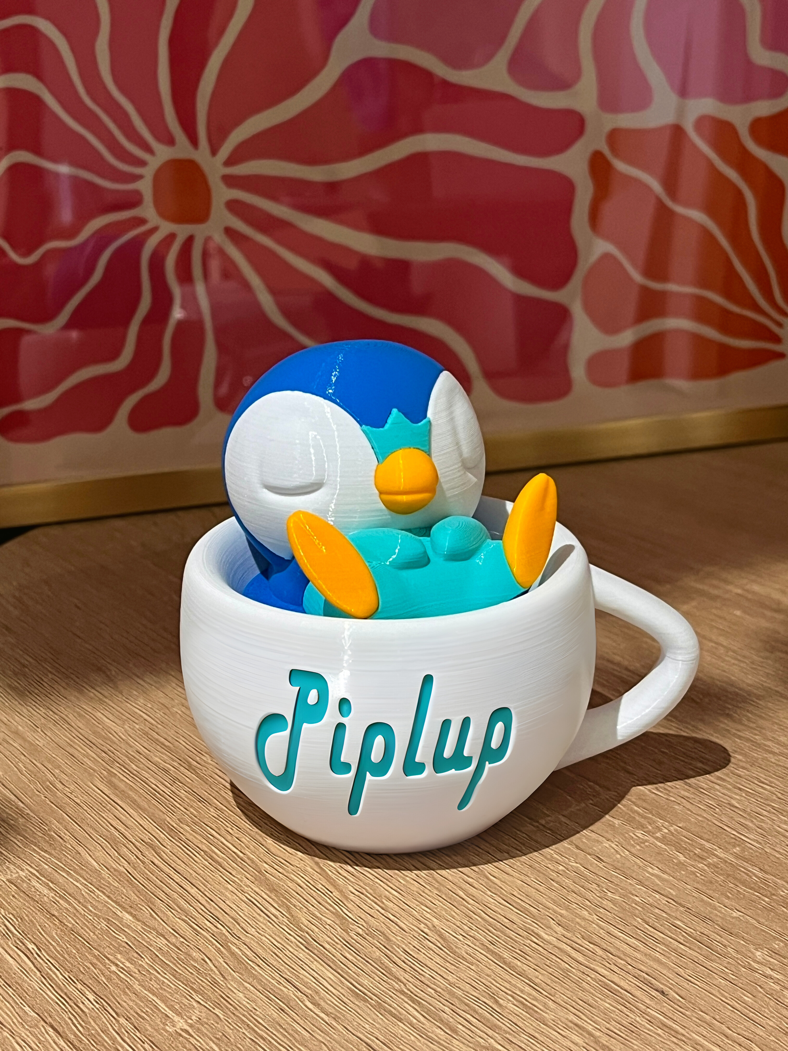 Figura 3D Pingüinito Dormilón en Taza – Extra para Pedido Personalizado - Shikworks