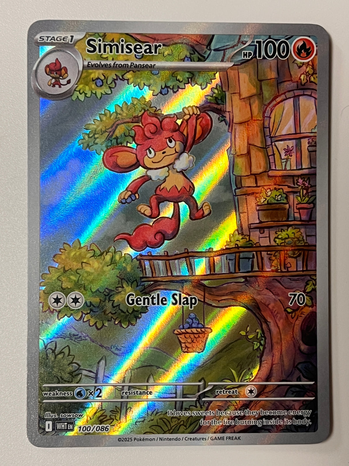 Carta Pokémon Simisear 100/086