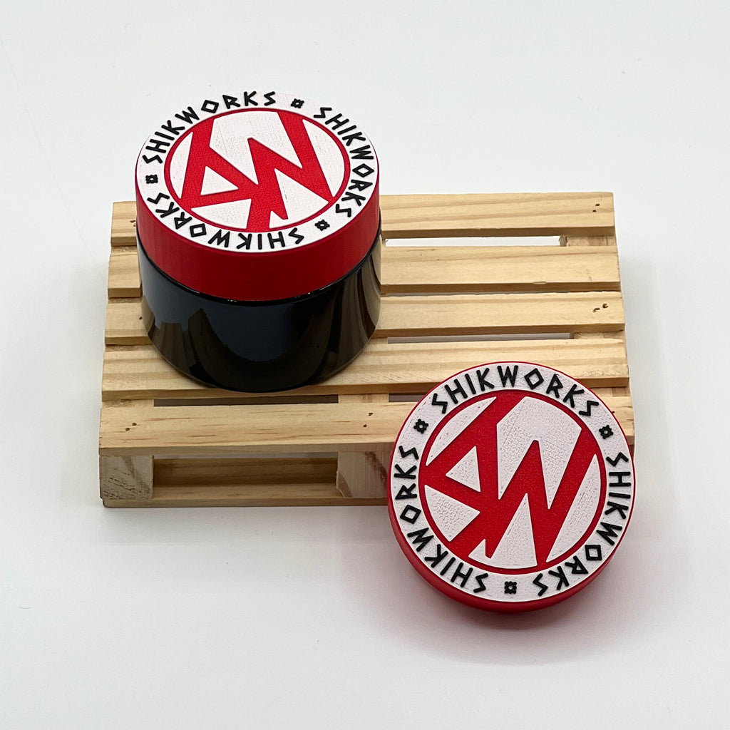 SW bote 50 ml (blanco/rojo) - Shikworks