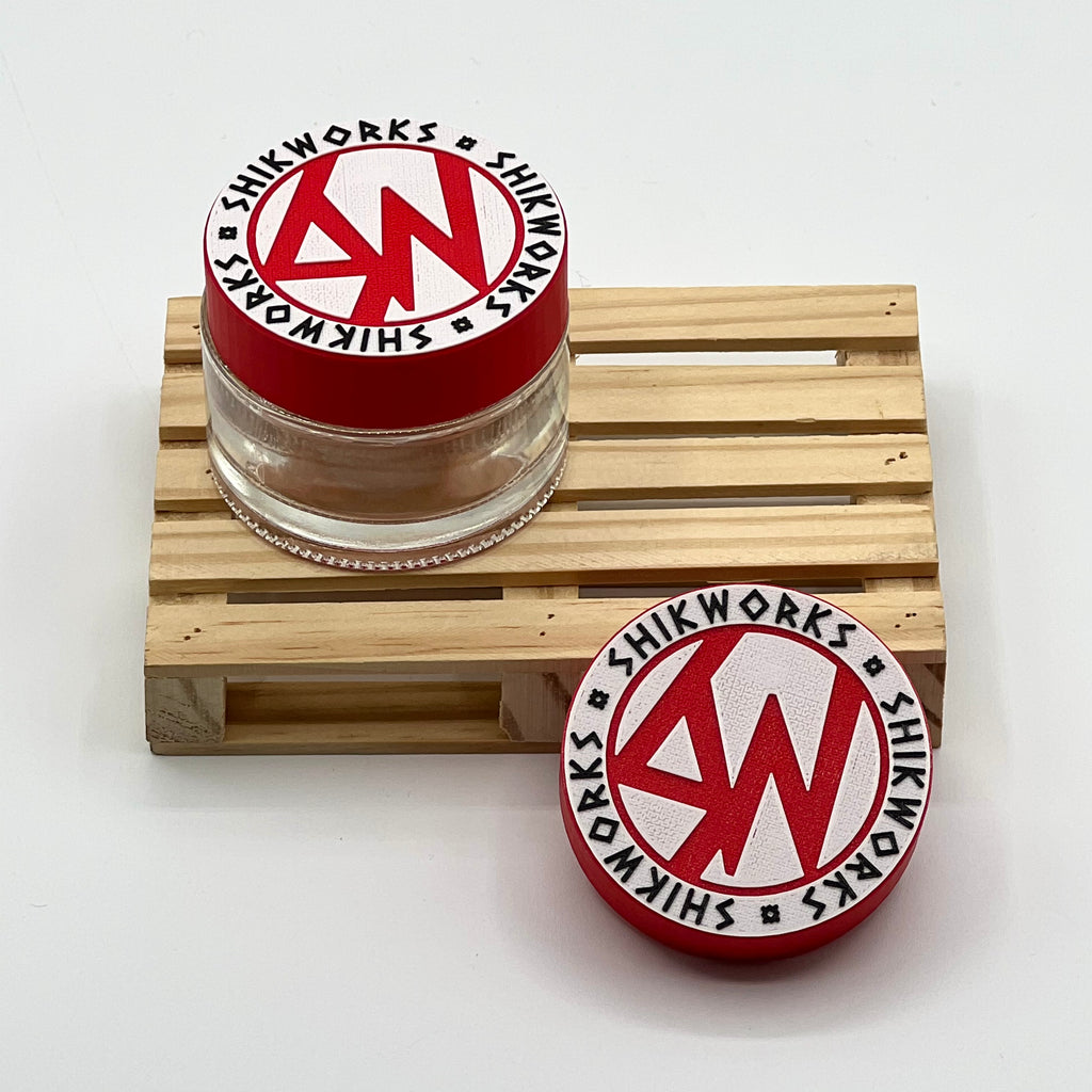 SW bote 50 ml (blanco/rojo) - Shikworks