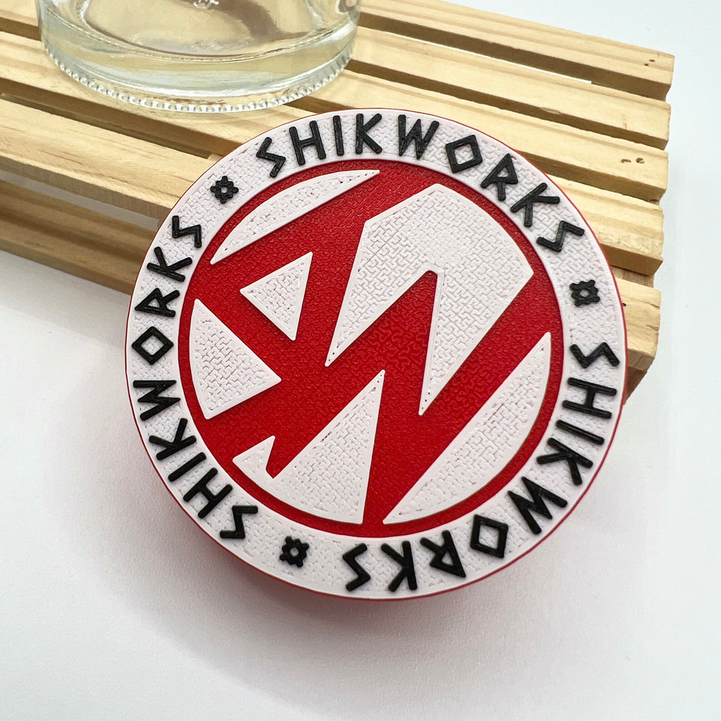 SW bote 50 ml (blanco/rojo) - Shikworks