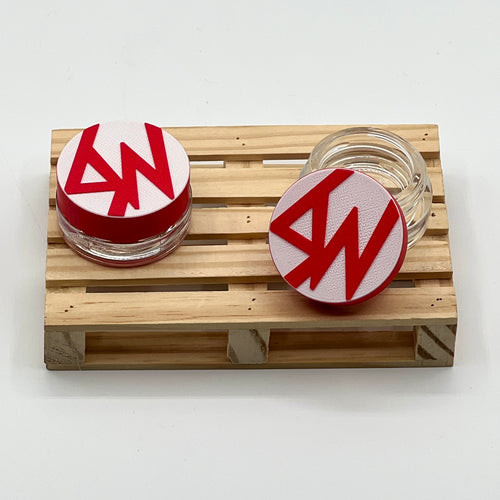 SW bote 5 ml blanco / rojo - Shikworks