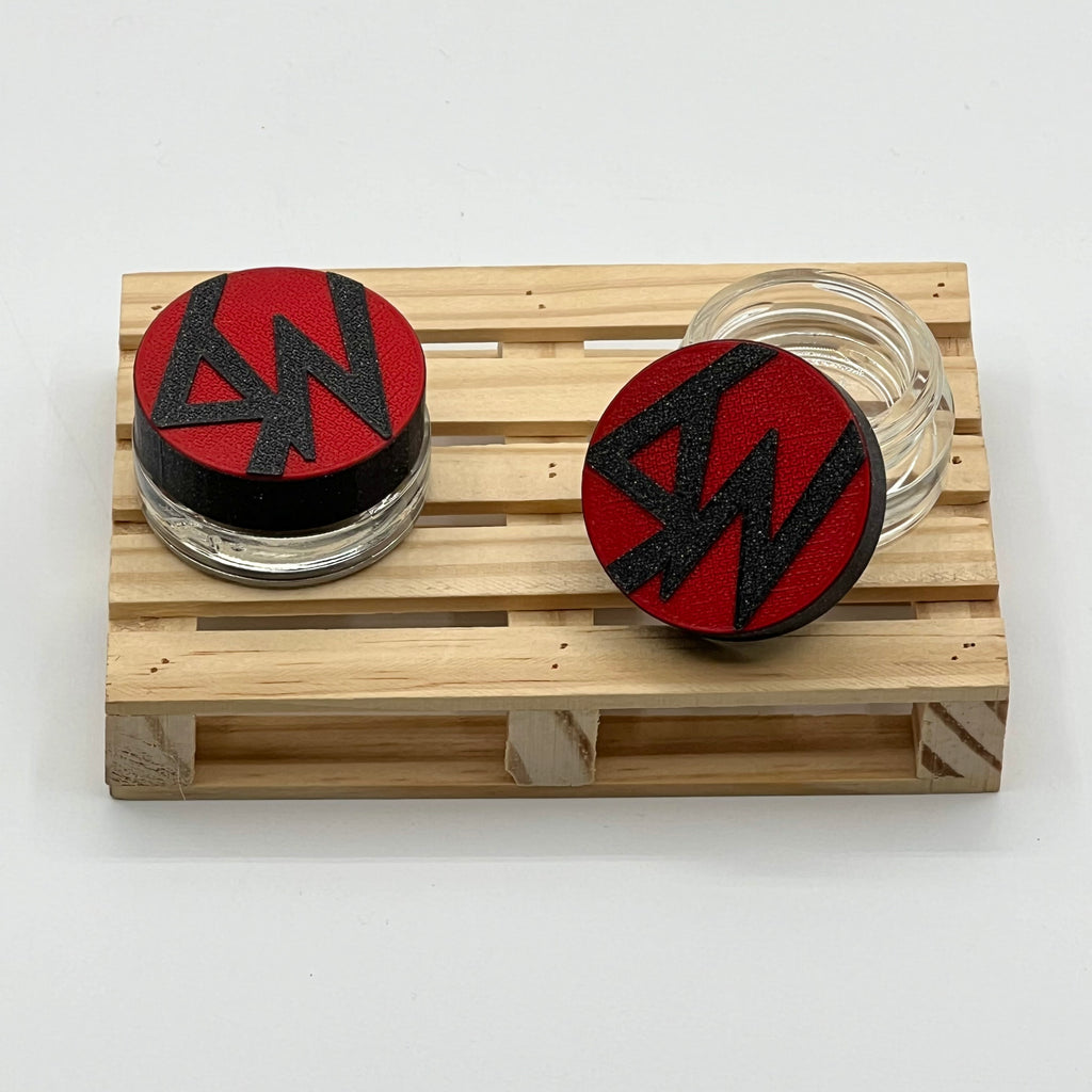 SW bote 5 ml rojo / negro galaxia - Shikworks