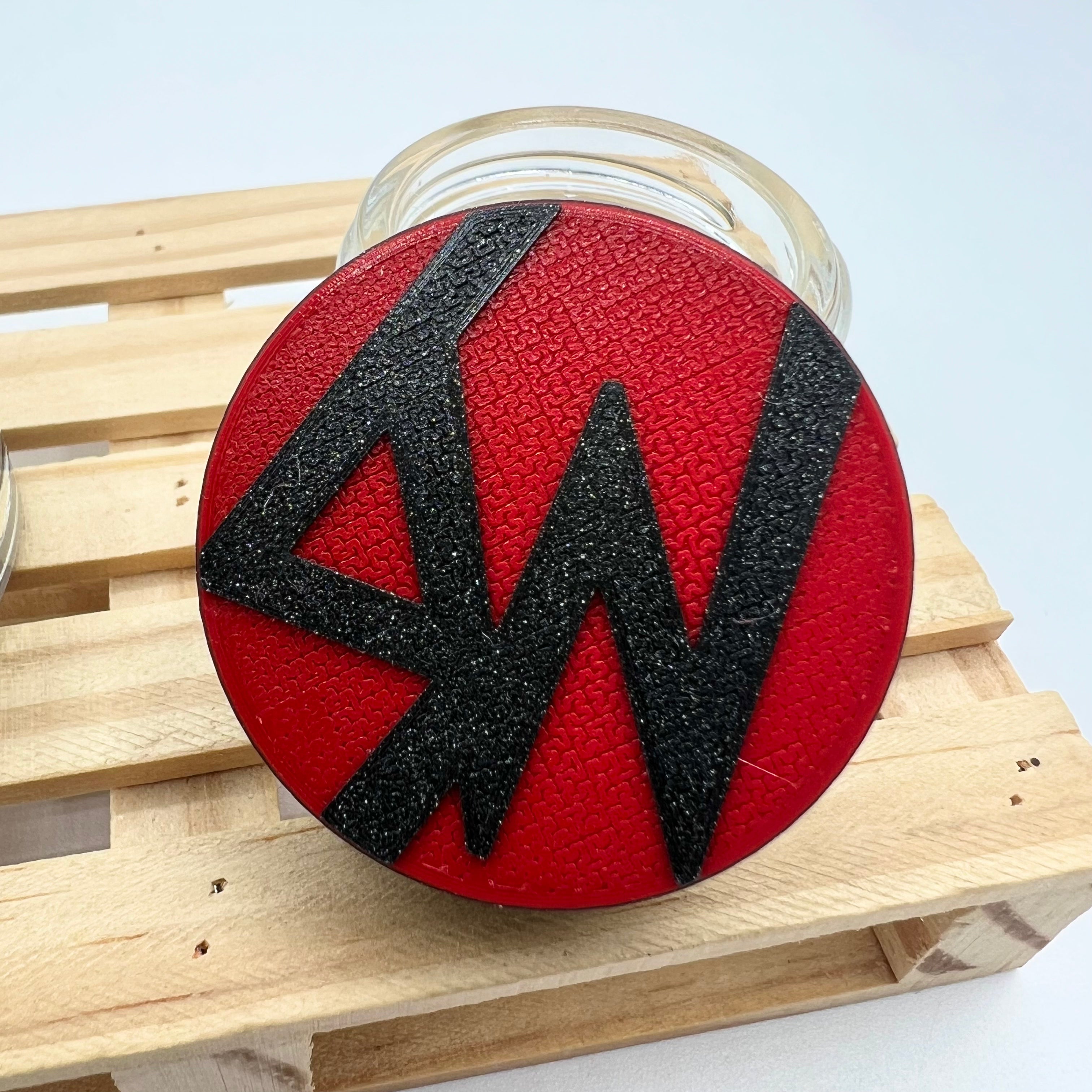 SW bote 5 ml rojo / negro galaxia - Shikworks