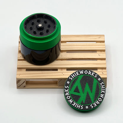 Bote grinder SW pearl green/negro galaxia - Shikworks