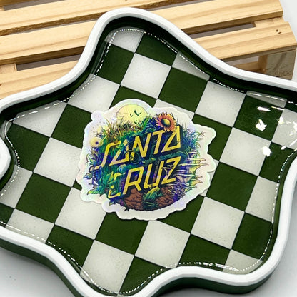 Bandeja 3D SantaCruz cuadros verde - Shikworks