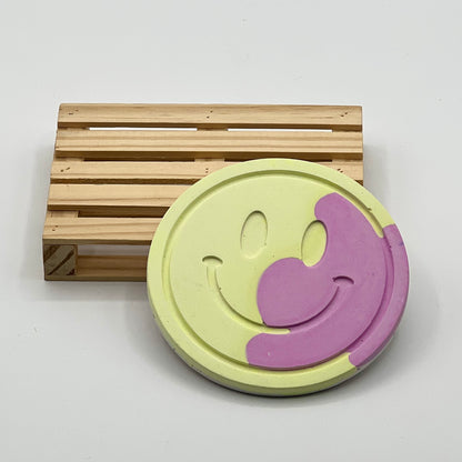Posavasos smile amarillo/morado - Shikworks
