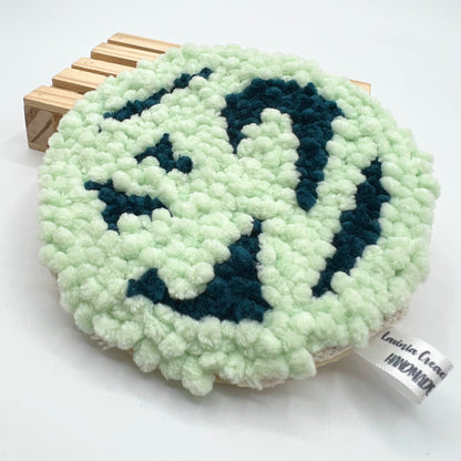 Posavasos punch needle SW menta - Shikworks