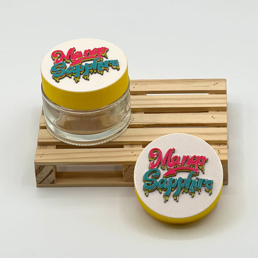 Mango Sapphire 50 ml letras amarillo - Shikworks