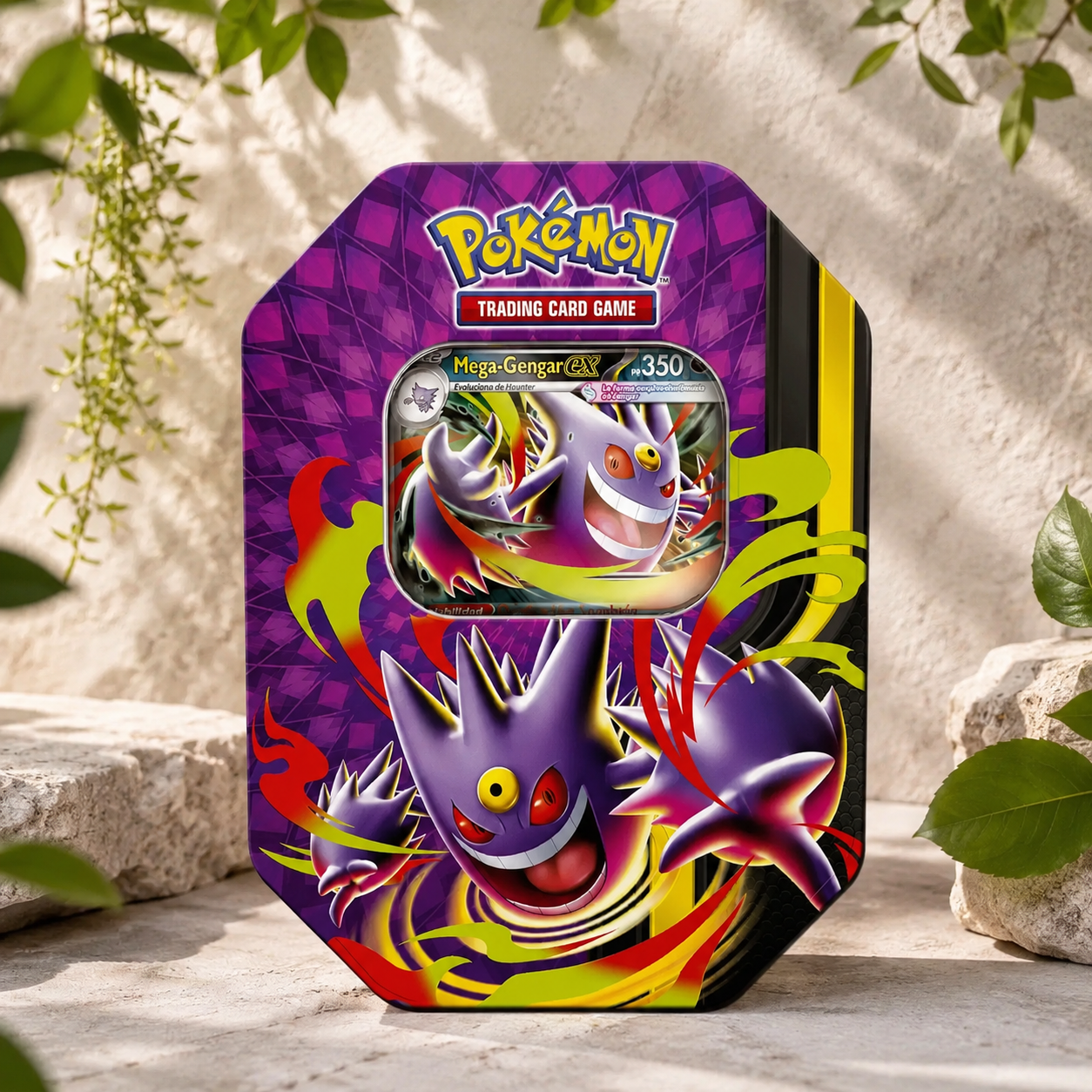 Lata Mega Moonlit Tins: Mega Gengar ex | Pokémon TCG Inglés