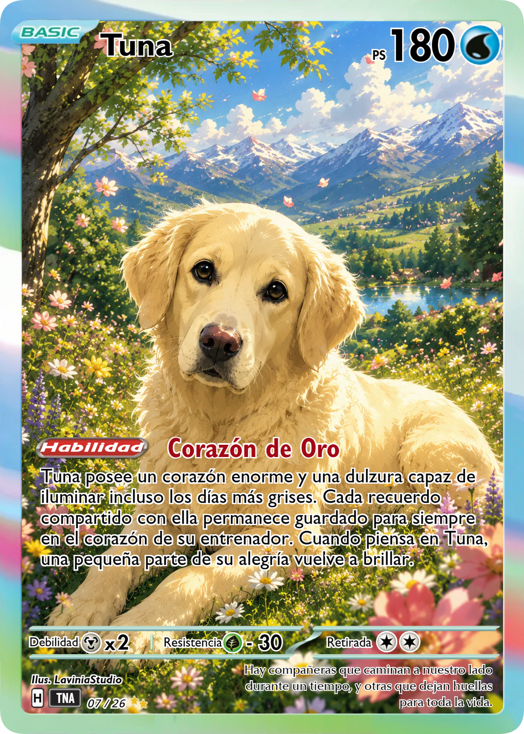 Carta personalizada estilo Pokémon – Convierte tu mascota o a ti mismo en una carta única
