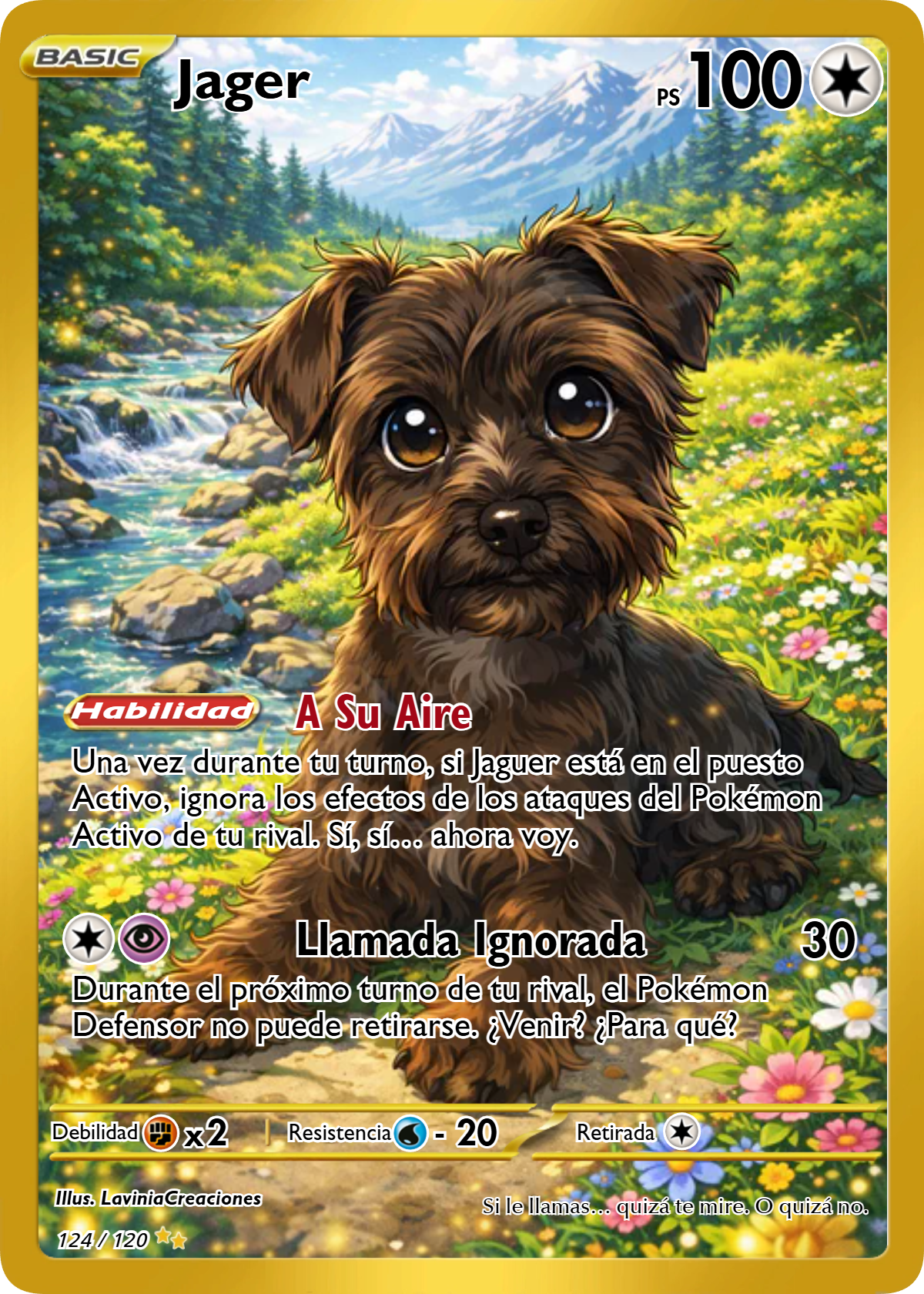 Carta personalizada estilo Pokémon – Convierte tu mascota o a ti mismo en una carta única