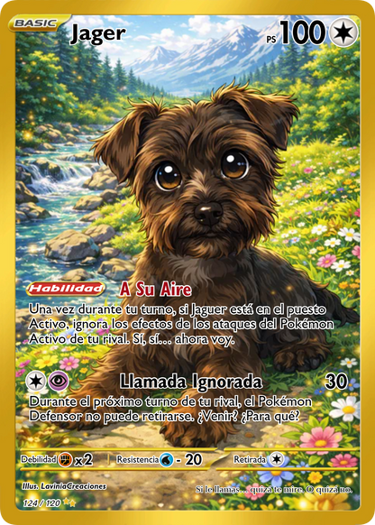 Carta personalizada estilo Pokémon – Convierte tu mascota o a ti mismo en una carta única