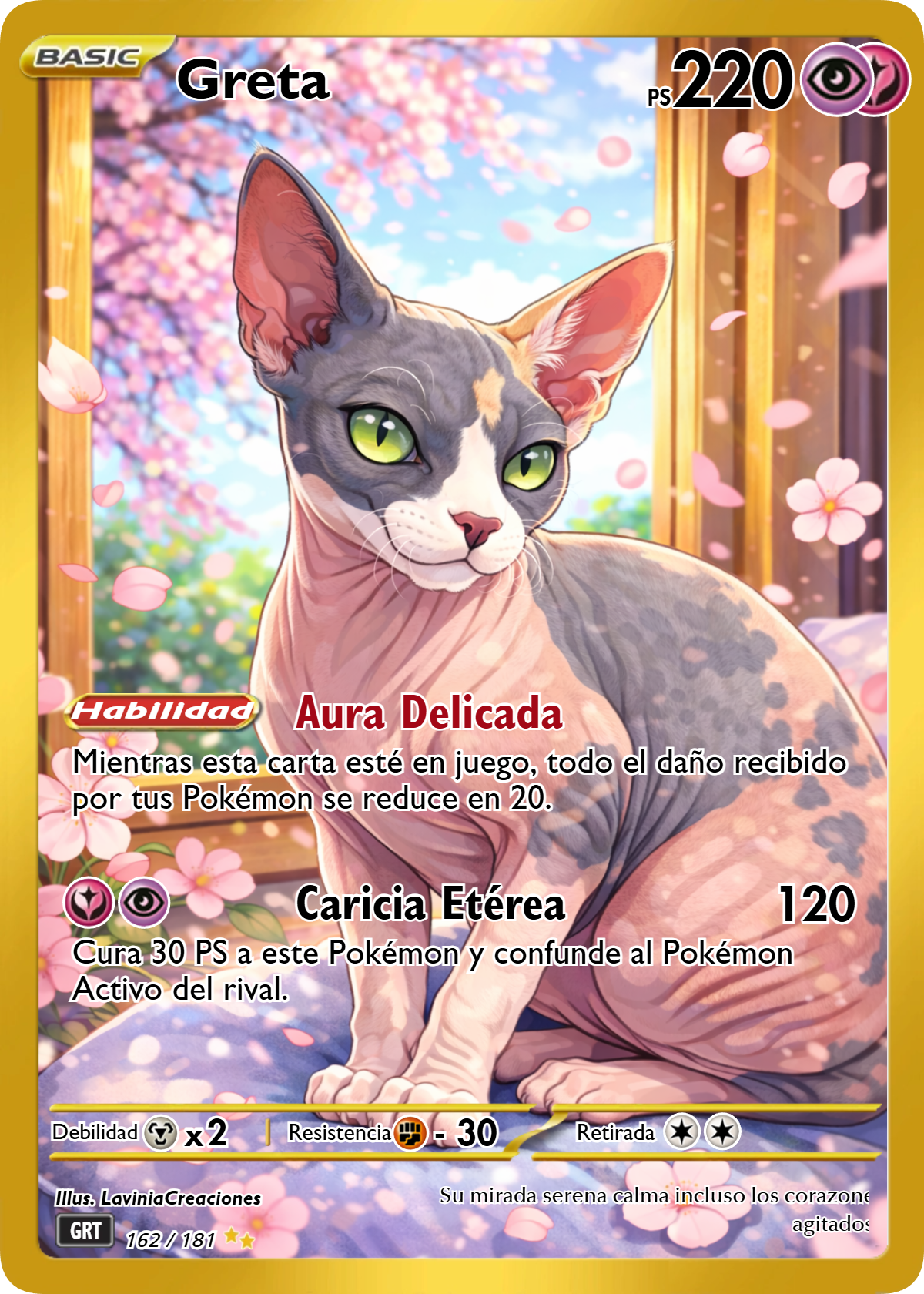 Carta personalizada estilo Pokémon – Convierte tu mascota o a ti mismo en una carta única
