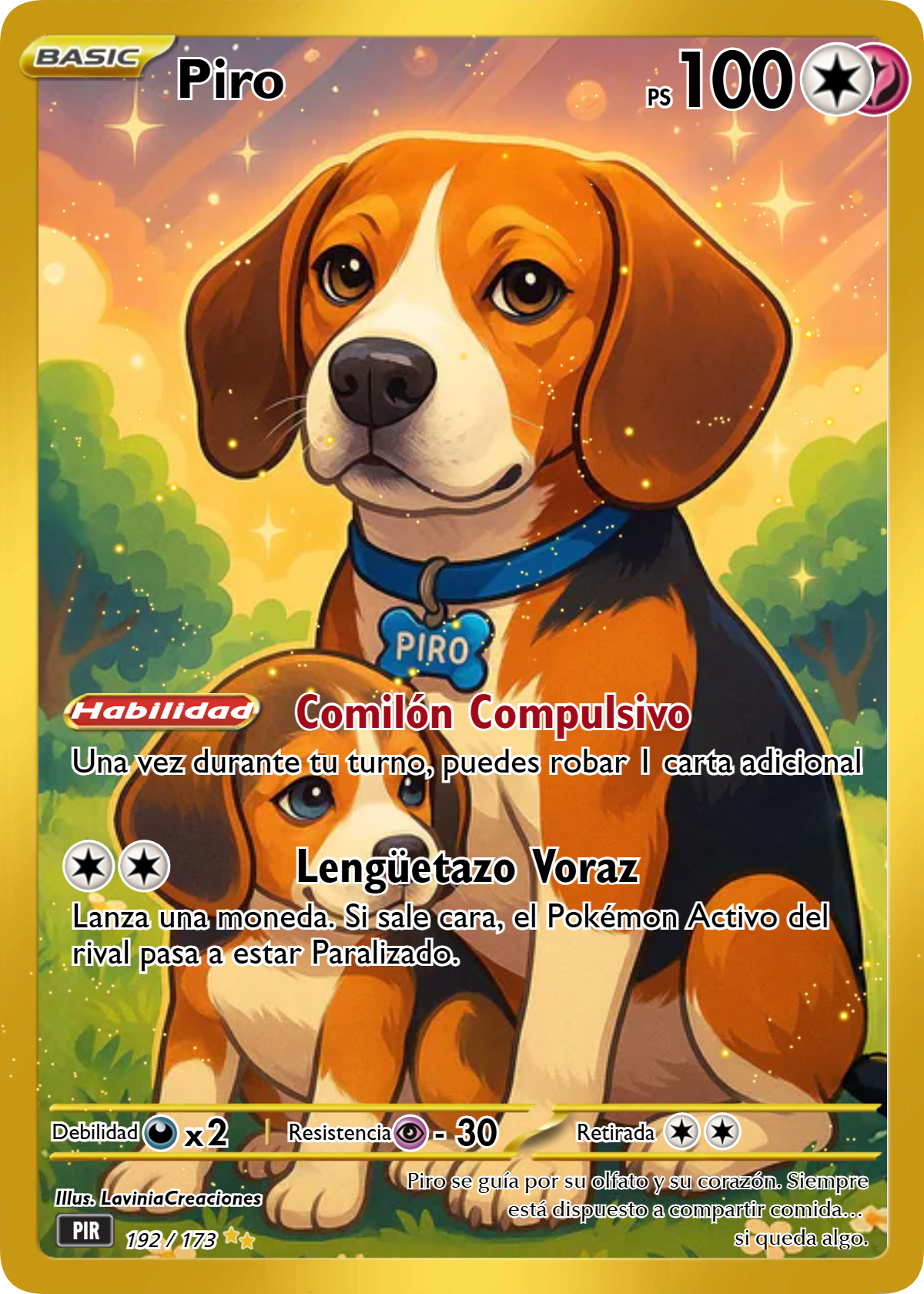 Carta personalizada estilo Pokémon – Convierte tu mascota o a ti mismo en una carta única