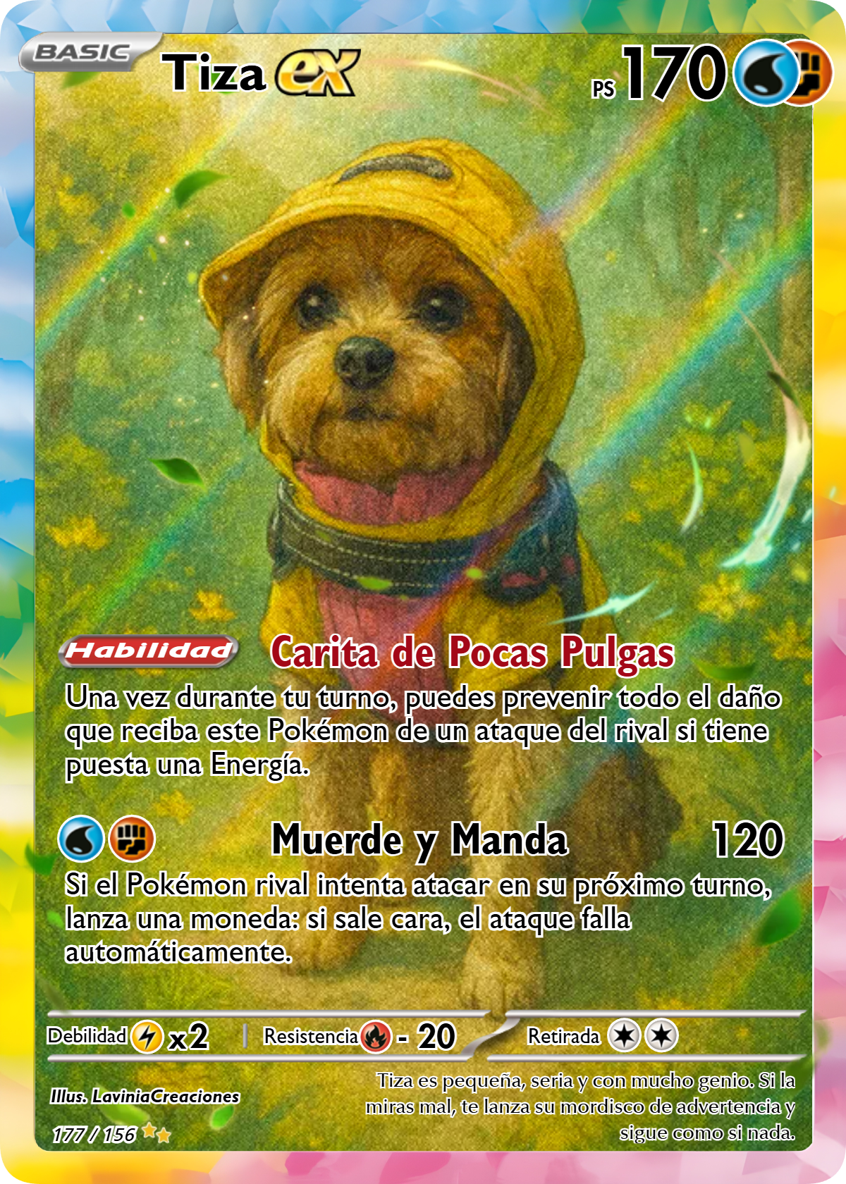 Carta personalizada estilo Pokémon – Convierte tu mascota o a ti mismo en una carta única