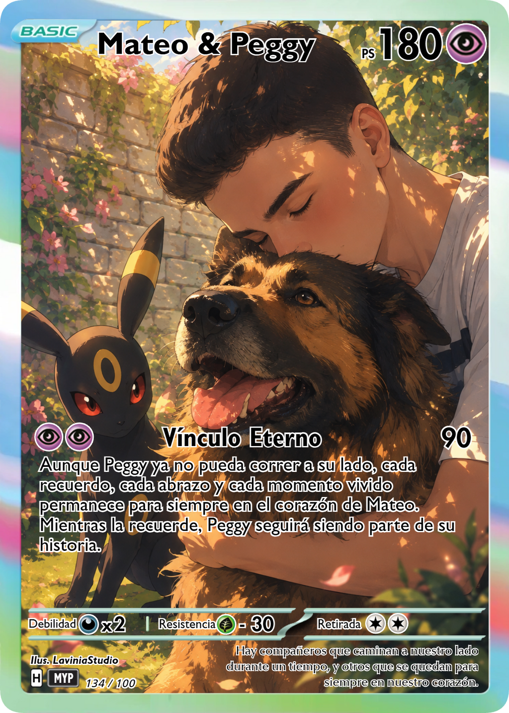 Carta personalizada estilo Pokémon – Convierte tu mascota o a ti mismo en una carta única
