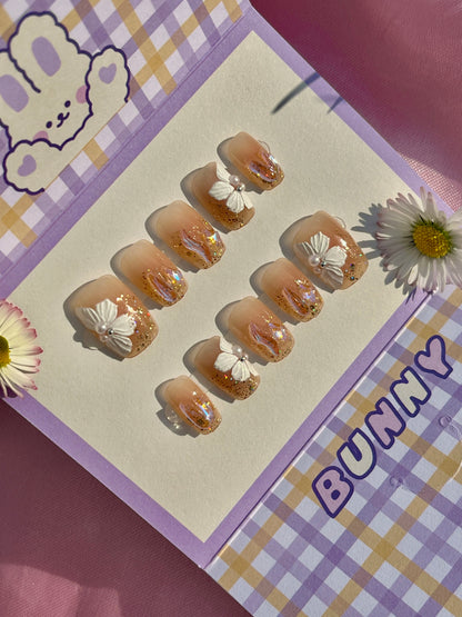 Twinkle Glitter press-on nails